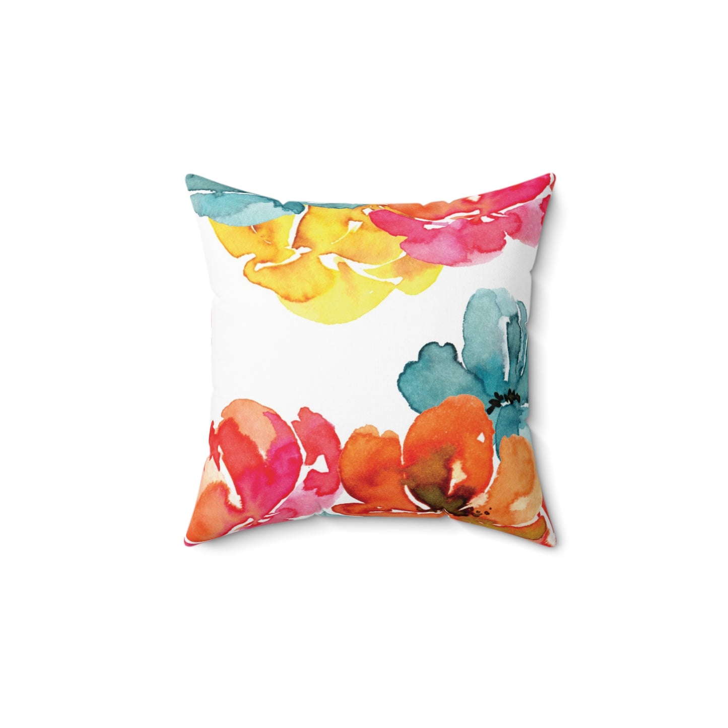 Flower Power Square Pillow - Bring Joyful Vibes to Your Home!