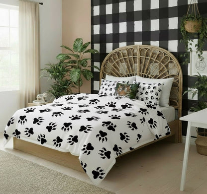 Paw‑Print Duvet Bundle – Jungle Dreamer