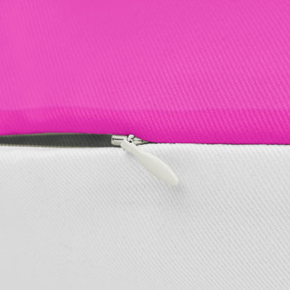 Personalized Charming Checkered: Hot Pink & White Lumbar Pillow