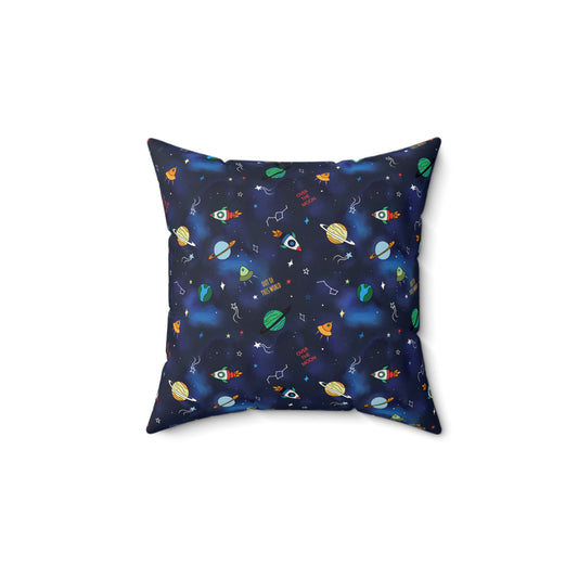Astro Adventures Square Pillow: A Cosmic Escape for Bedtime Bliss