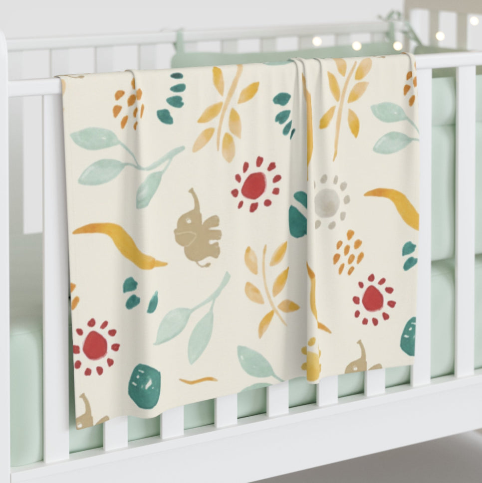 Oh Baby Elephant Crib Sheet & Swaddle Bundle