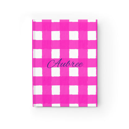 Perfectly Imperfect Hot Pink/White Personalized Journal - Ruled Line