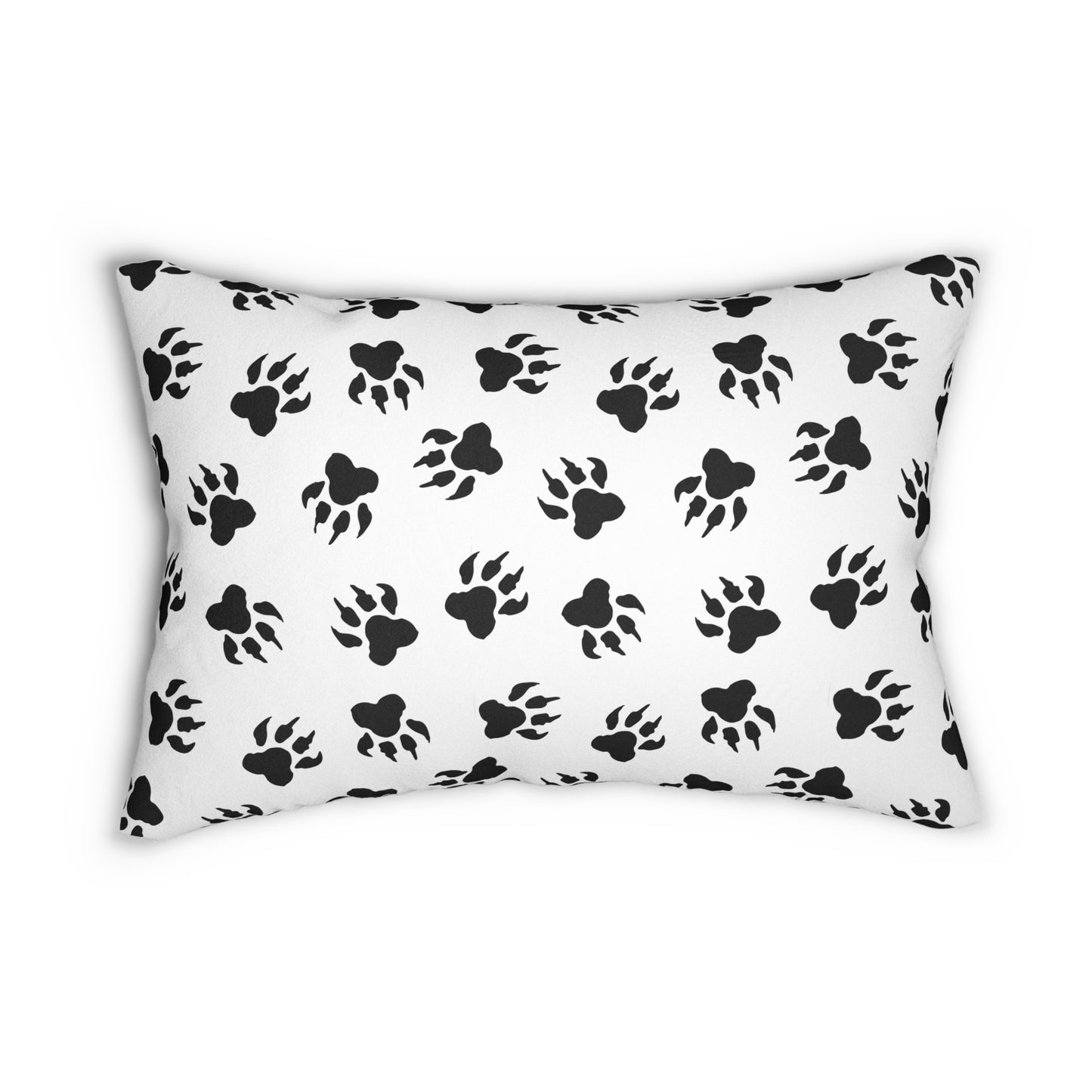 Tiger Paw Print Lumbar Pillow