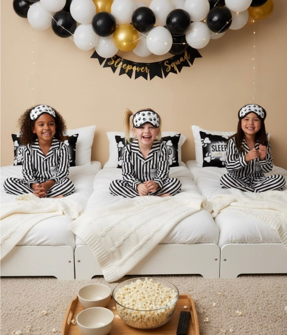Sleepover Squad Classic Stripe Pajama & Pillowcase Set