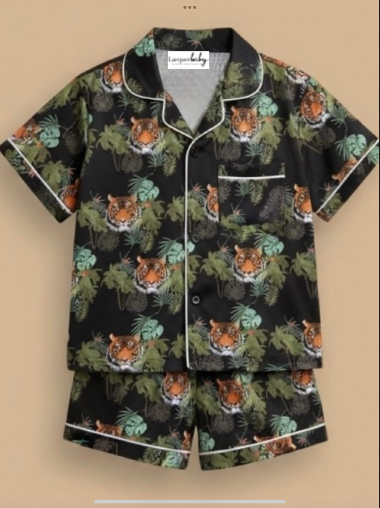 Jungle Dreamer Tiger Kids’ Pajama Set (Unisex)