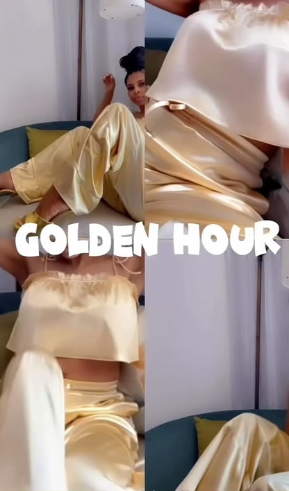 Golden Hour Cuddle Women’s Pajama Set (In Stock)